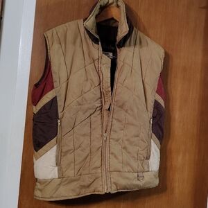 Aventura Tan and Brown Quilted Vest